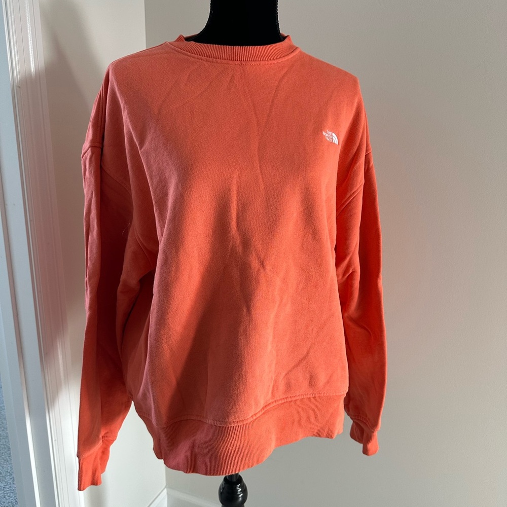 Women’s The North Face Orange Crew‎ Neck Sweatshirt